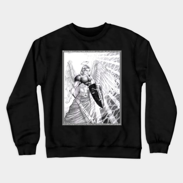 The Archangel Michael Crewneck Sweatshirt by talysman